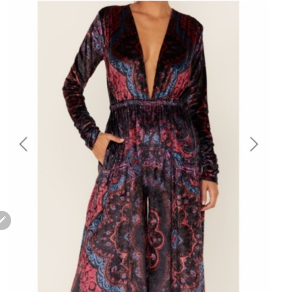 Free People Giselle Velvet Jumpsuit - Picture 8 of 16